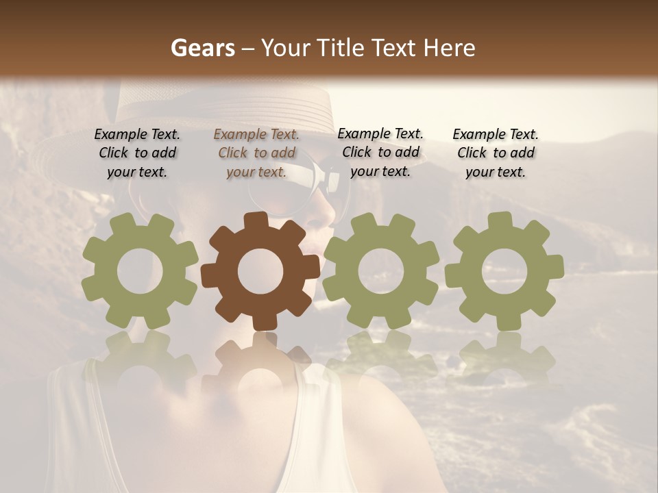 Mountain Outdoor Sea PowerPoint Template