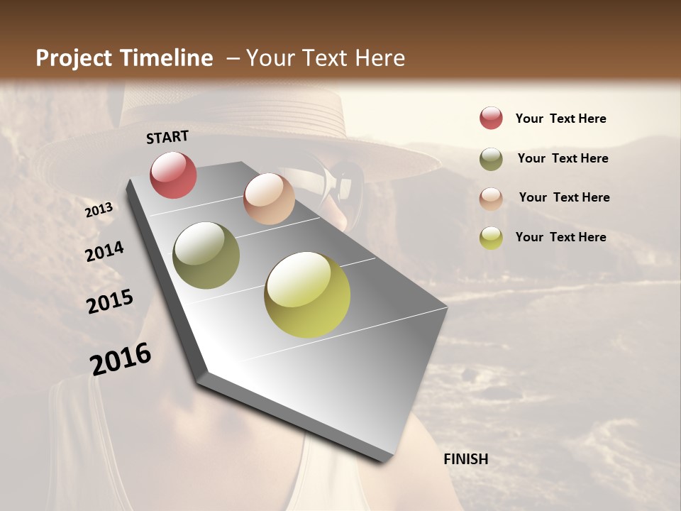 Mountain Outdoor Sea PowerPoint Template