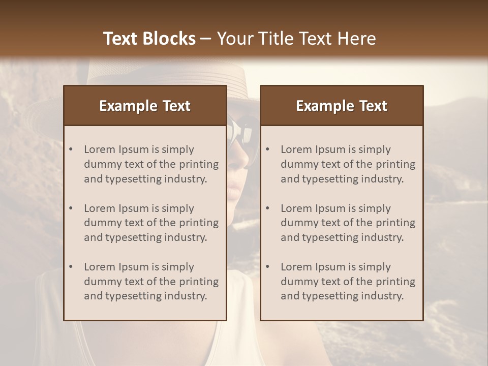 Mountain Outdoor Sea PowerPoint Template