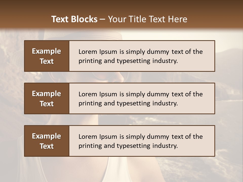 Mountain Outdoor Sea PowerPoint Template