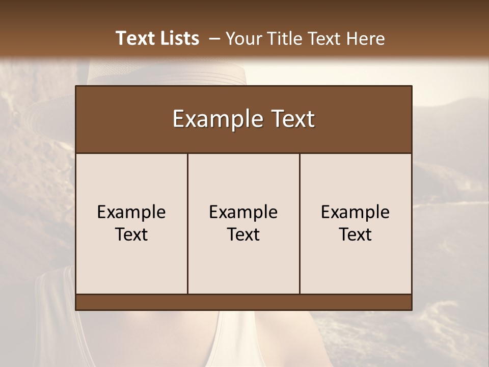 Mountain Outdoor Sea PowerPoint Template