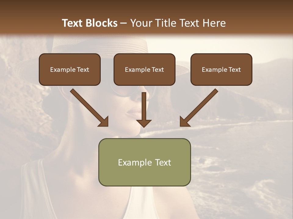 Mountain Outdoor Sea PowerPoint Template