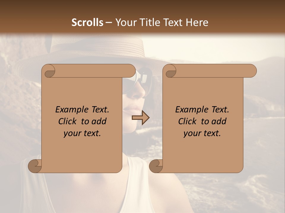 Mountain Outdoor Sea PowerPoint Template
