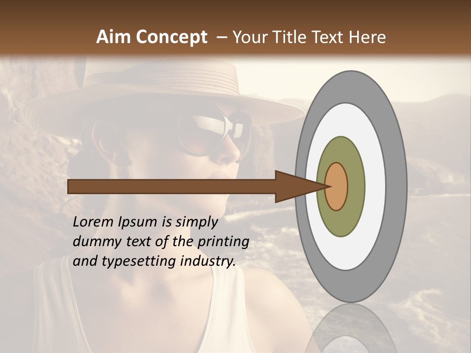 Mountain Outdoor Sea PowerPoint Template