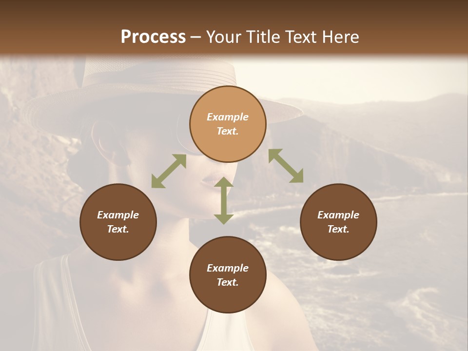 Mountain Outdoor Sea PowerPoint Template