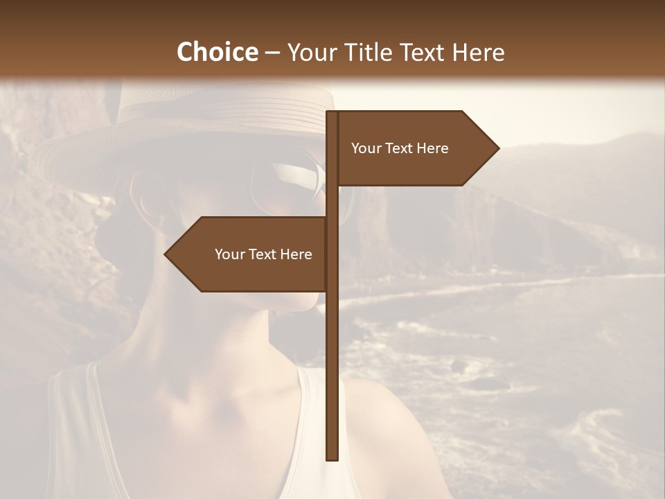 Mountain Outdoor Sea PowerPoint Template