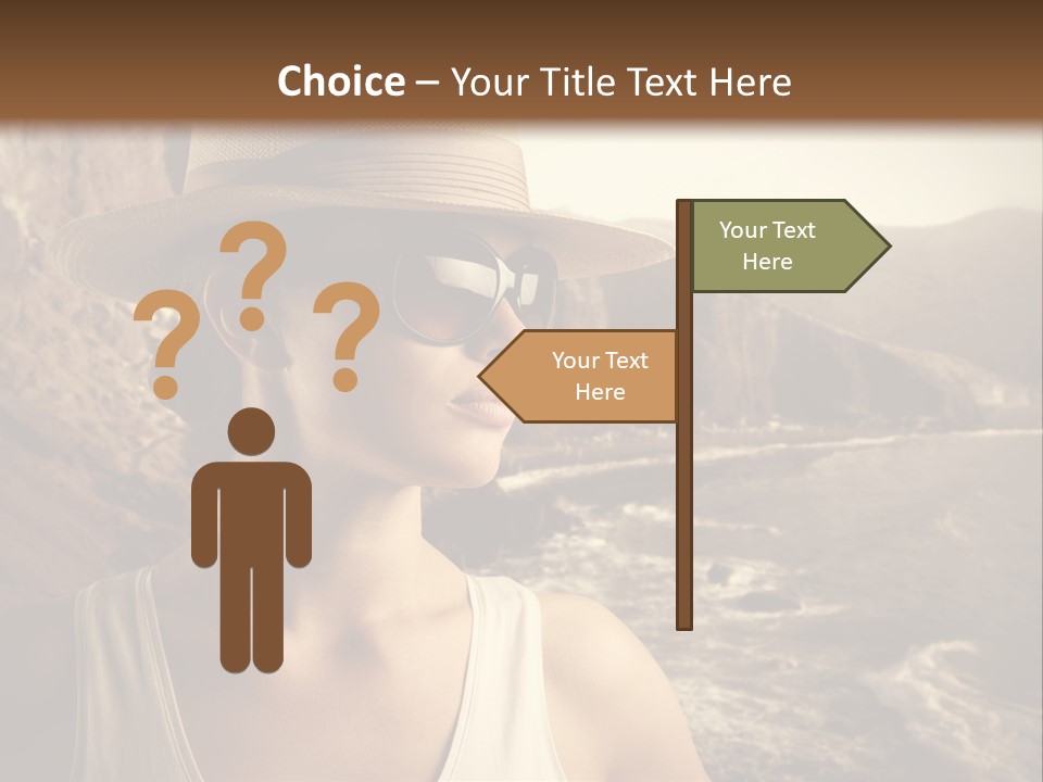 Mountain Outdoor Sea PowerPoint Template