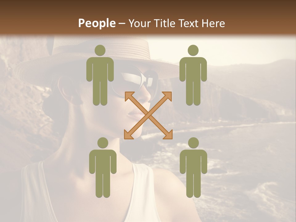 Mountain Outdoor Sea PowerPoint Template