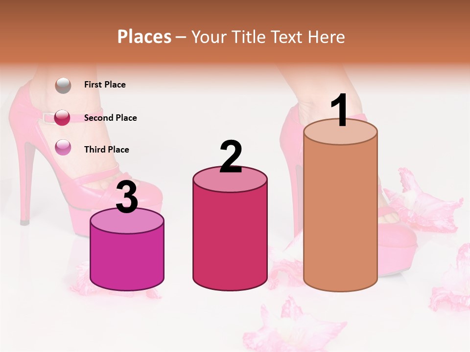 Young Isolated On White Girl PowerPoint Template