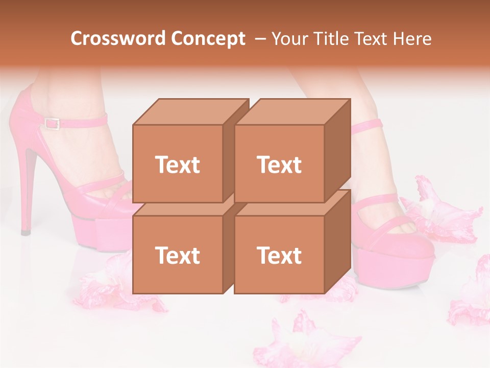 Young Isolated On White Girl PowerPoint Template