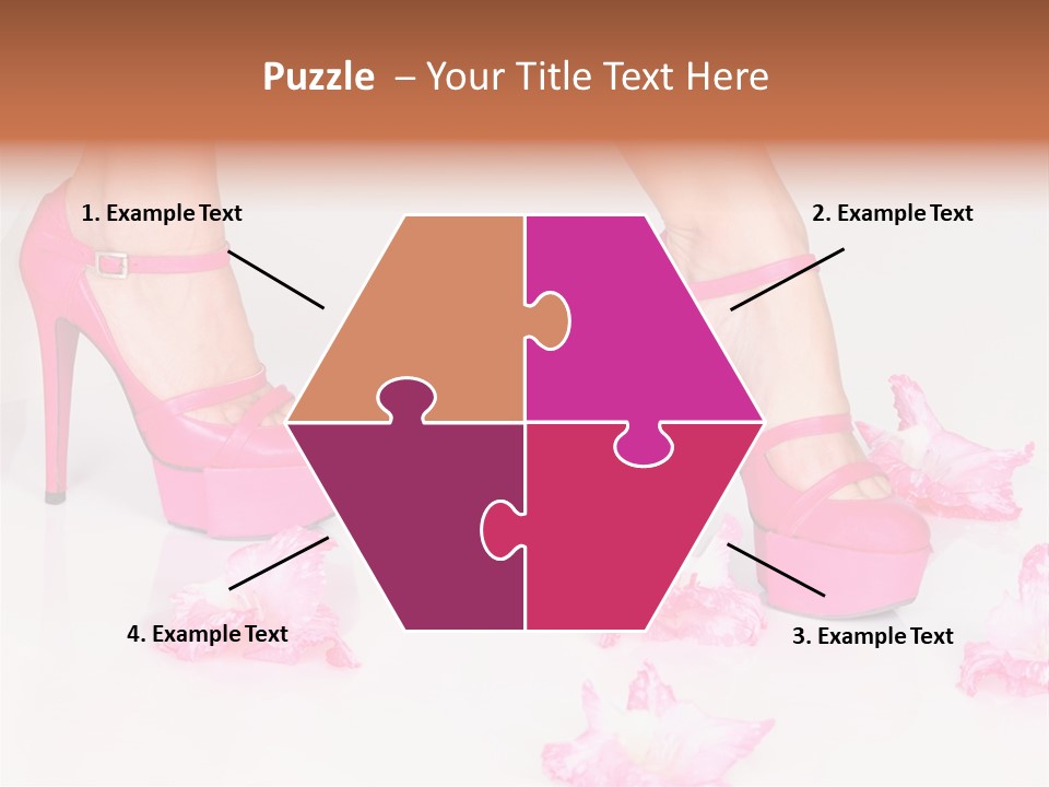 Young Isolated On White Girl PowerPoint Template