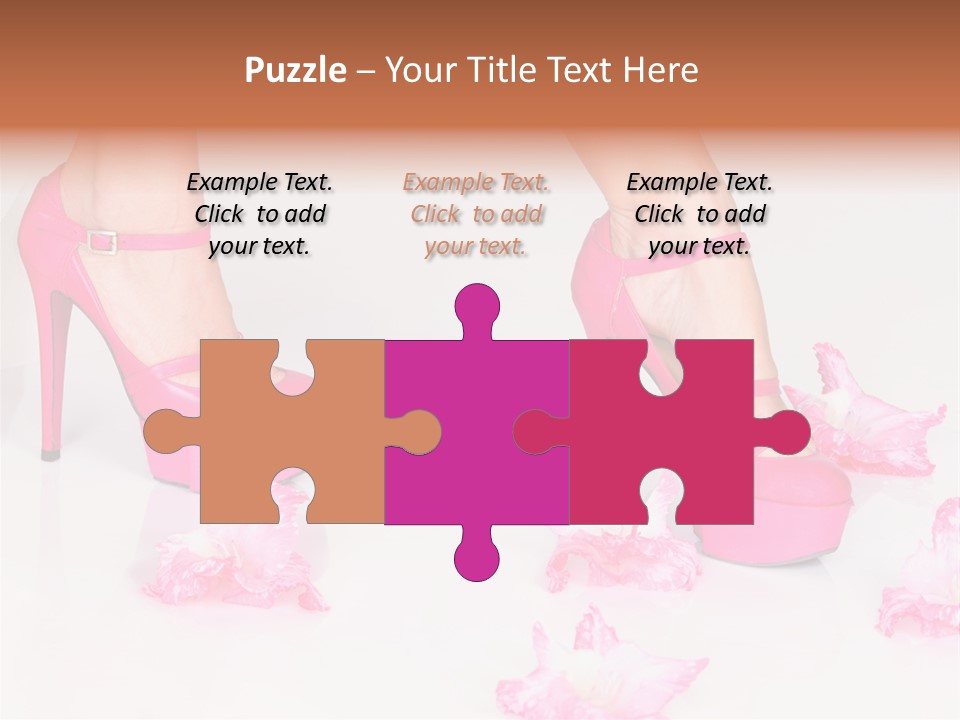 Young Isolated On White Girl PowerPoint Template