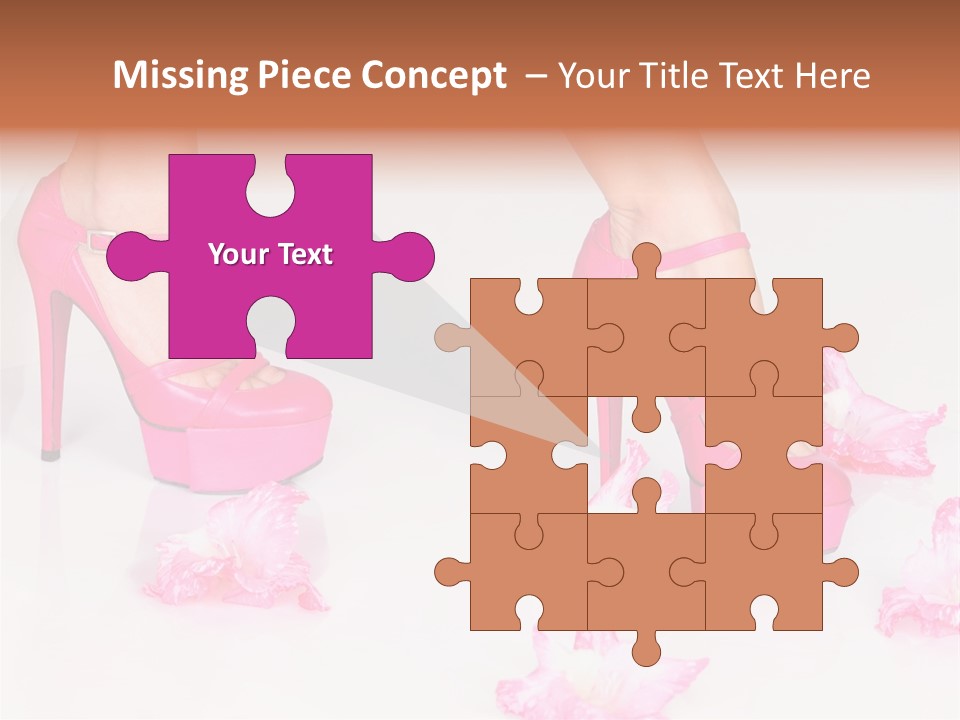 Young Isolated On White Girl PowerPoint Template