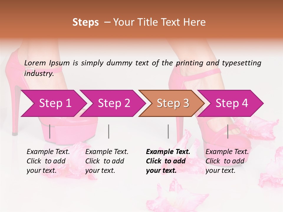 Young Isolated On White Girl PowerPoint Template