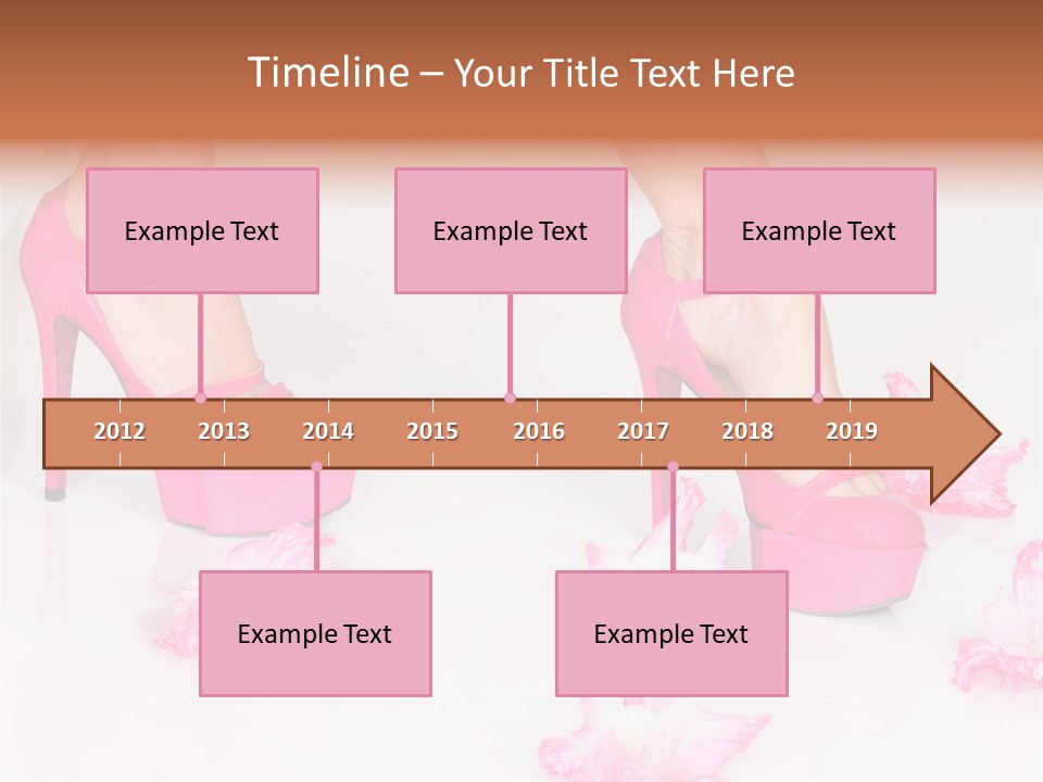 Young Isolated On White Girl PowerPoint Template