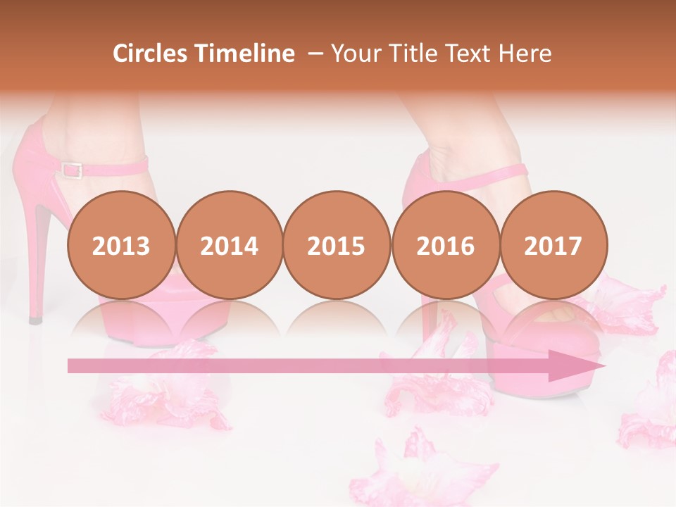 Young Isolated On White Girl PowerPoint Template