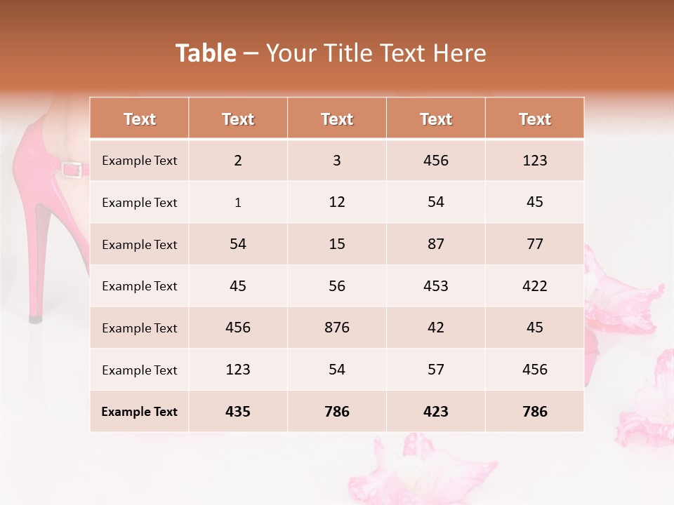 Young Isolated On White Girl PowerPoint Template