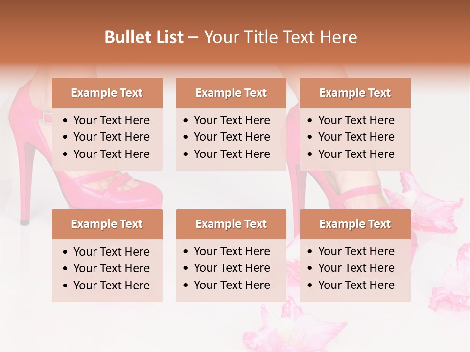 Young Isolated On White Girl PowerPoint Template