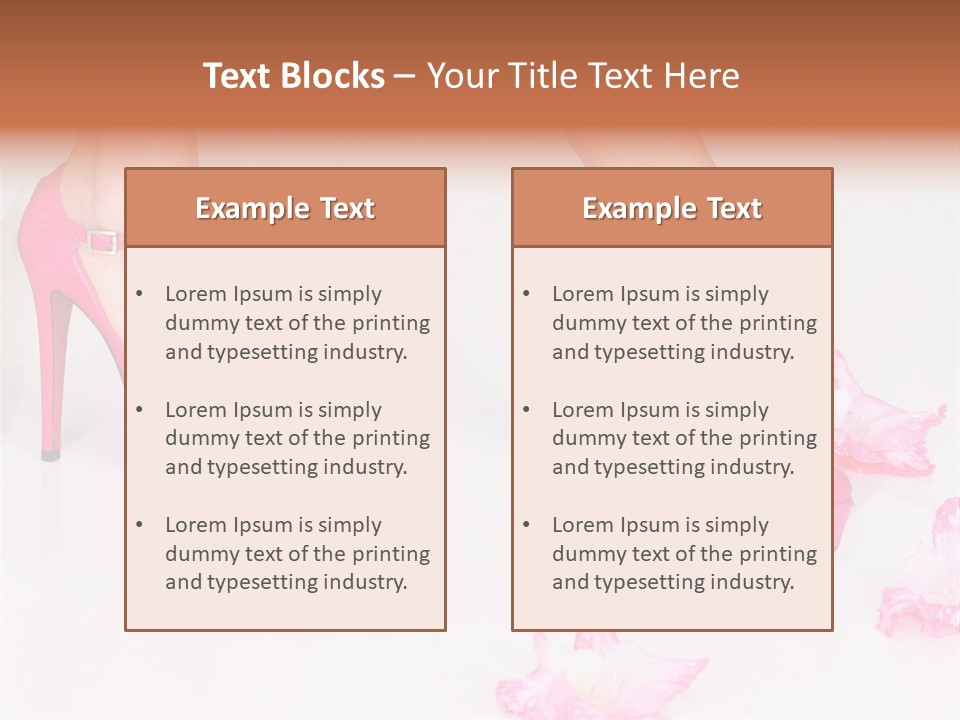 Young Isolated On White Girl PowerPoint Template