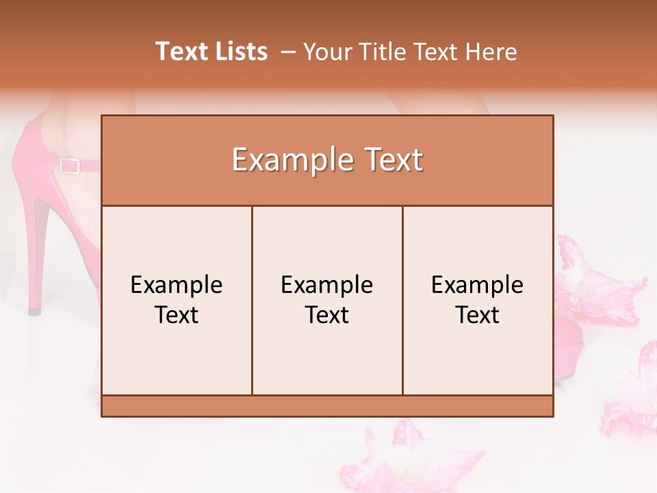 Young Isolated On White Girl PowerPoint Template