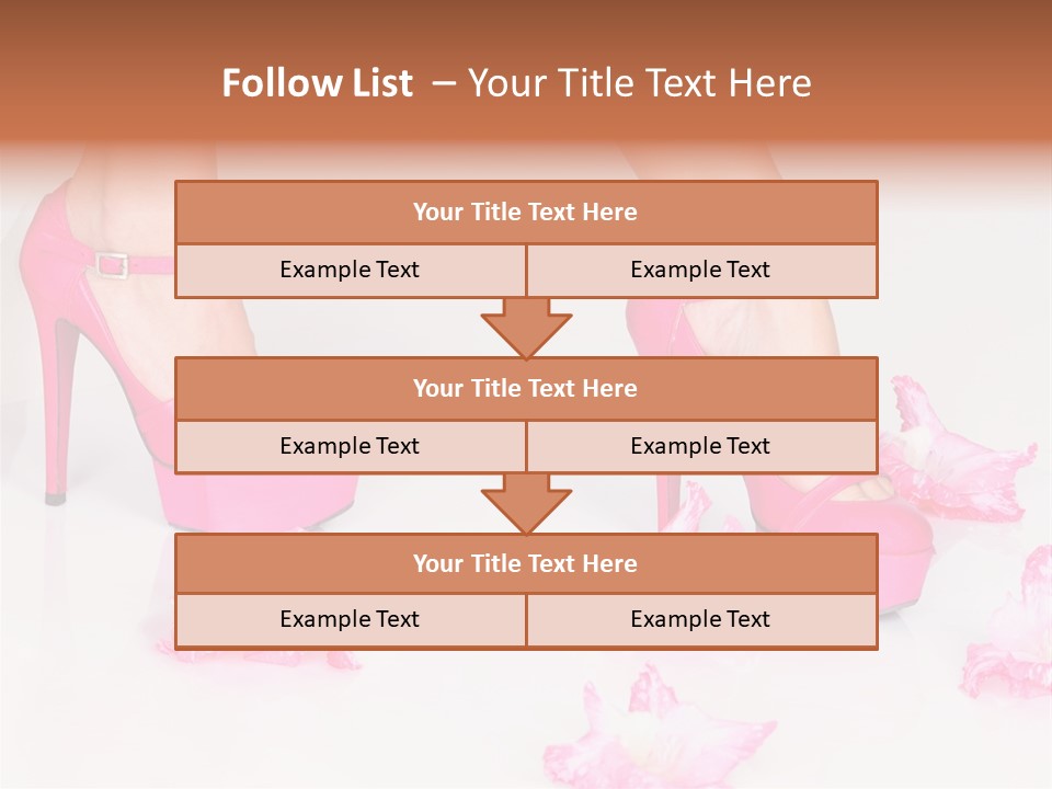 Young Isolated On White Girl PowerPoint Template