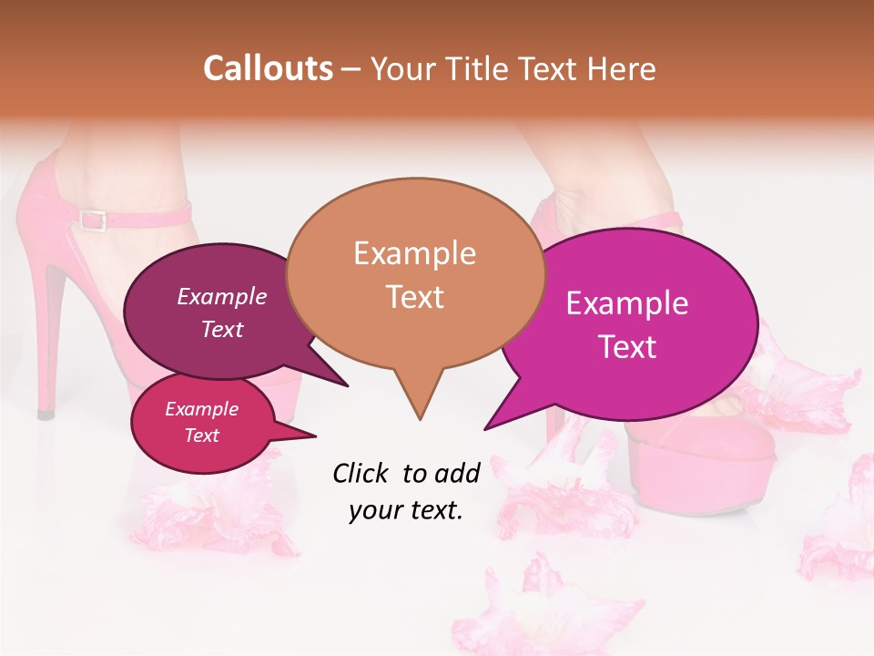 Young Isolated On White Girl PowerPoint Template