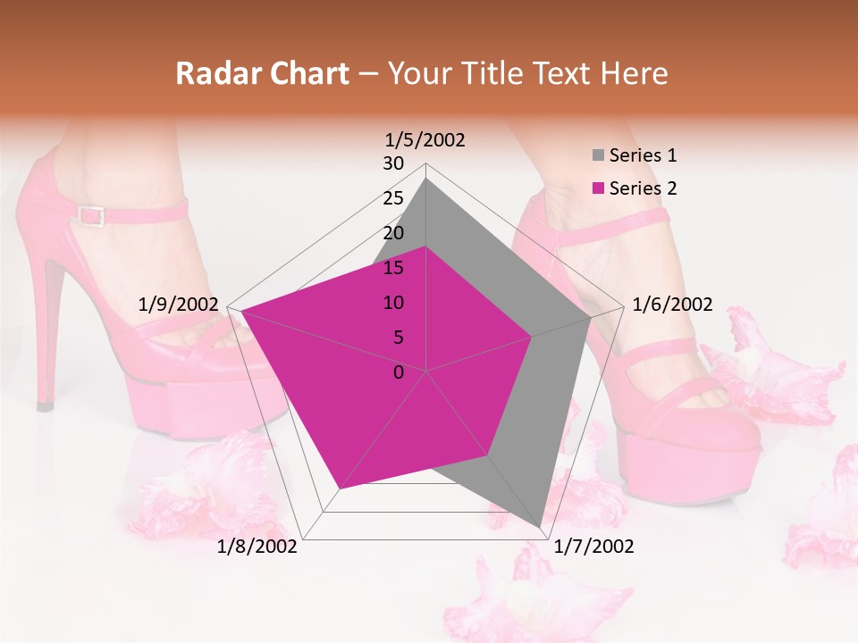 Young Isolated On White Girl PowerPoint Template