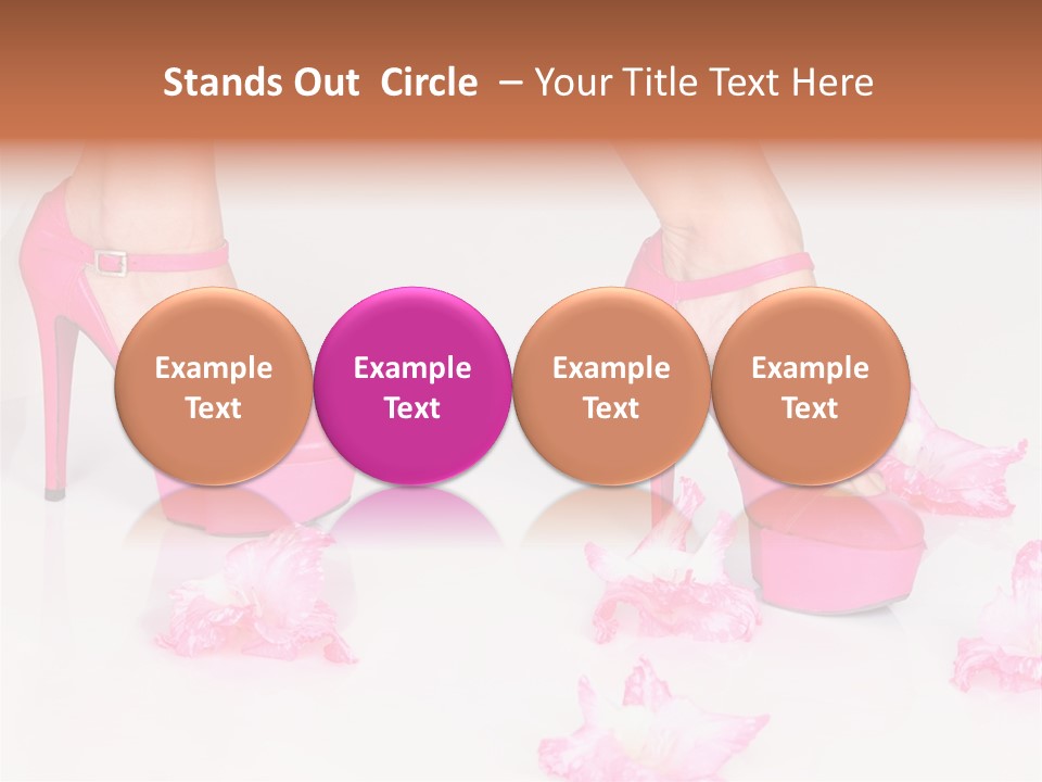 Young Isolated On White Girl PowerPoint Template