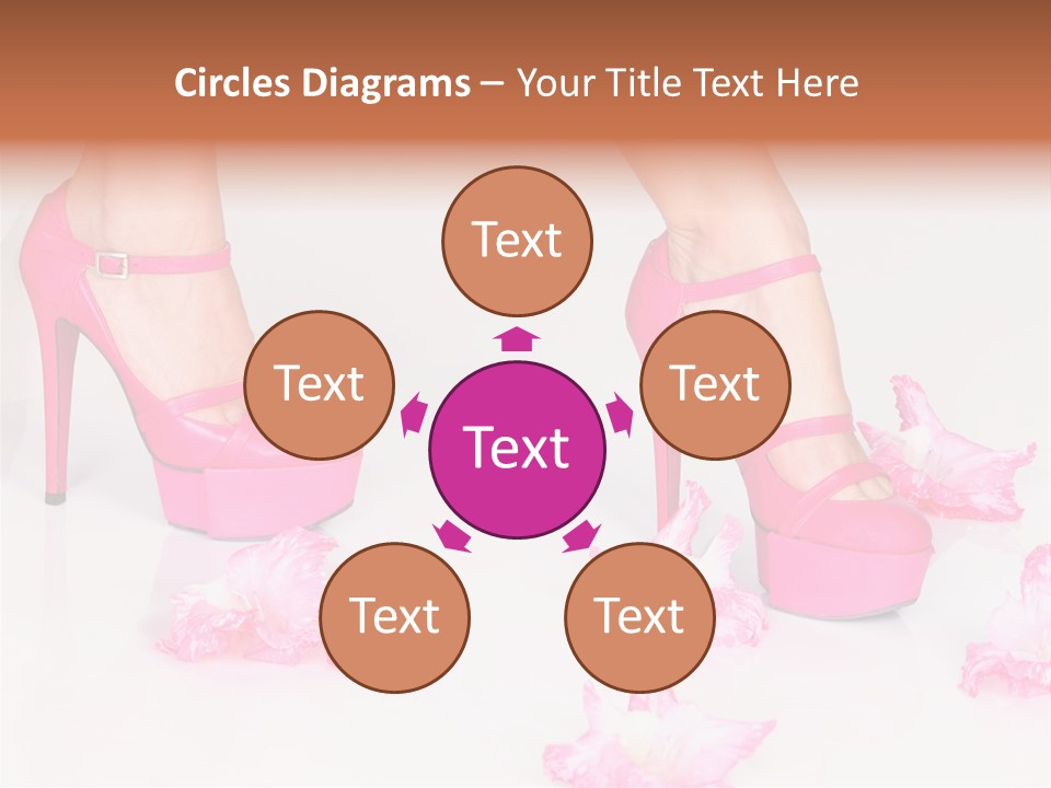 Young Isolated On White Girl PowerPoint Template