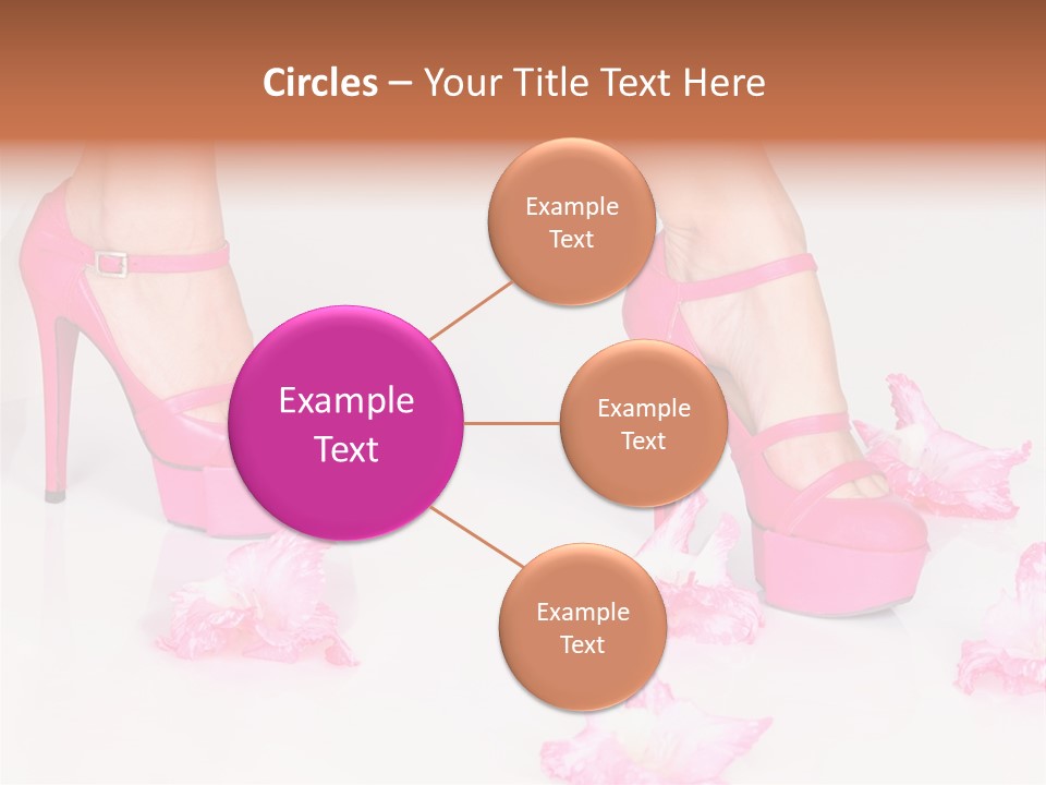 Young Isolated On White Girl PowerPoint Template