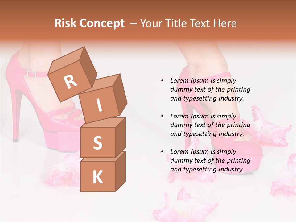 Young Isolated On White Girl PowerPoint Template