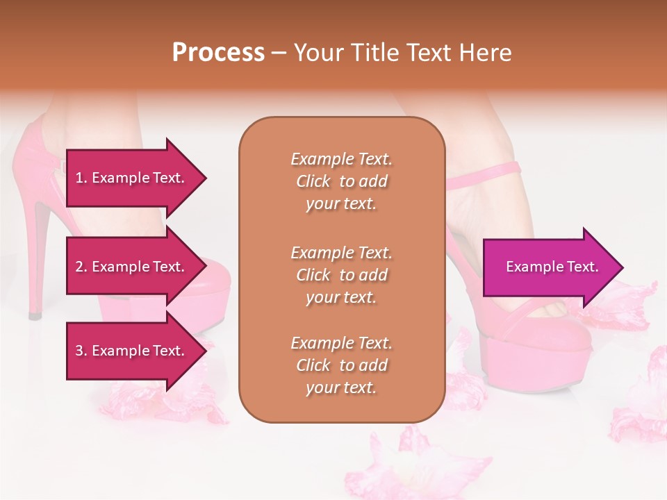 Young Isolated On White Girl PowerPoint Template