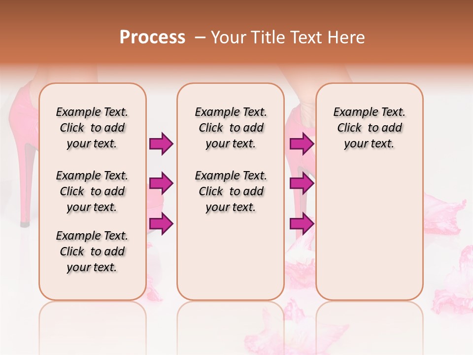 Young Isolated On White Girl PowerPoint Template