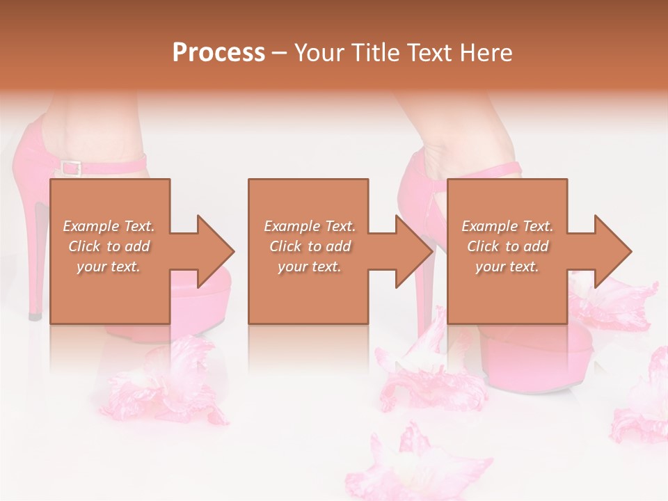 Young Isolated On White Girl PowerPoint Template