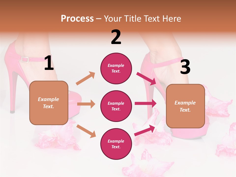 Young Isolated On White Girl PowerPoint Template