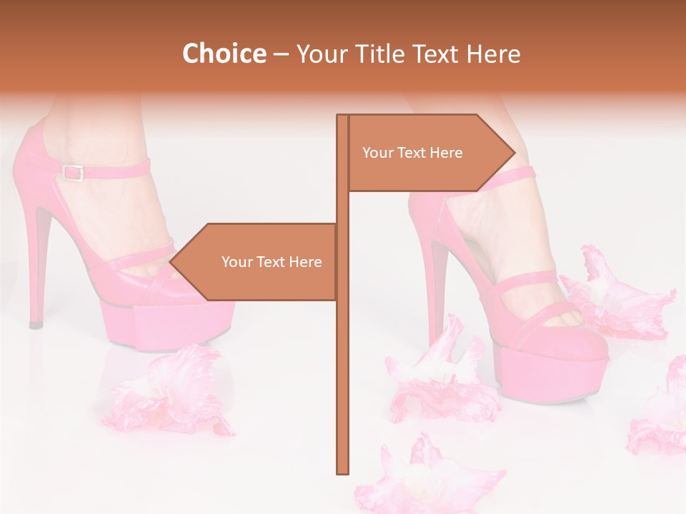 Young Isolated On White Girl PowerPoint Template