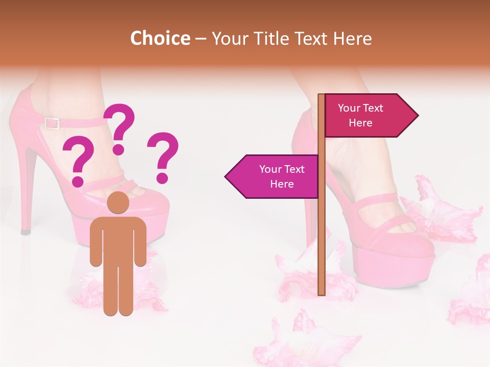 Young Isolated On White Girl PowerPoint Template