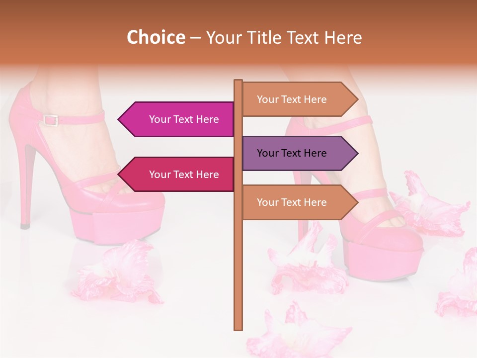 Young Isolated On White Girl PowerPoint Template