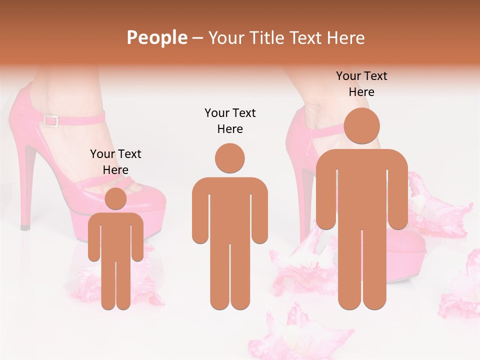 Young Isolated On White Girl PowerPoint Template