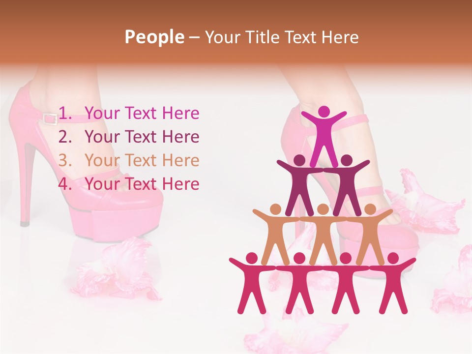 Young Isolated On White Girl PowerPoint Template