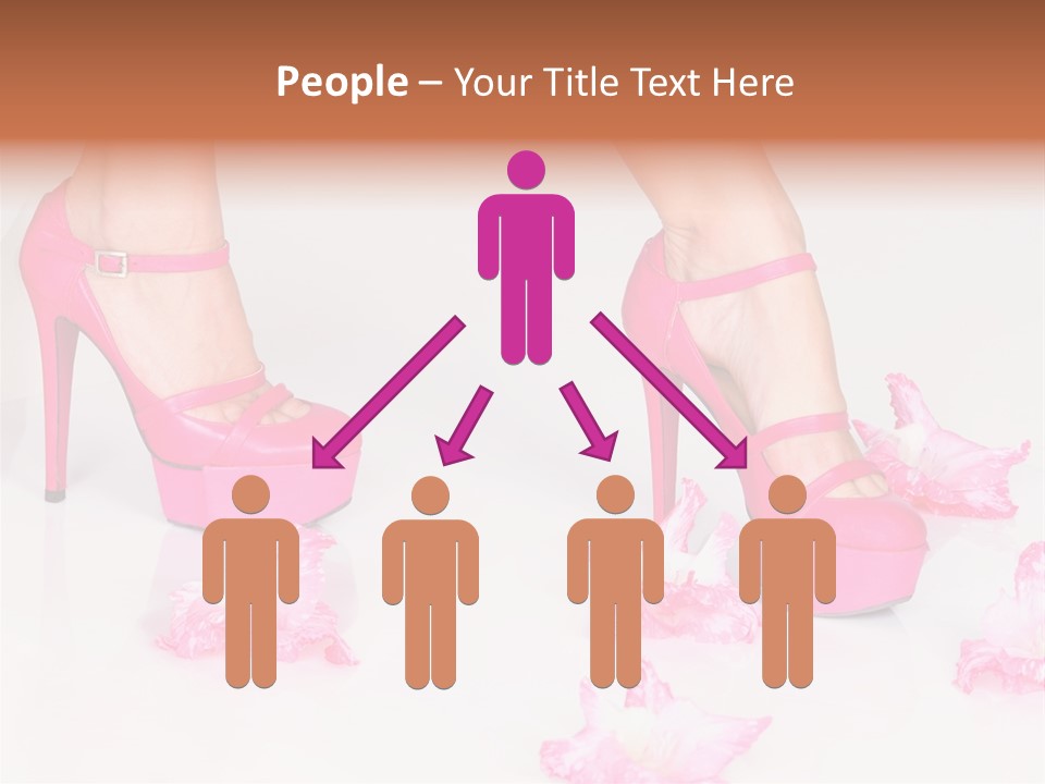 Young Isolated On White Girl PowerPoint Template