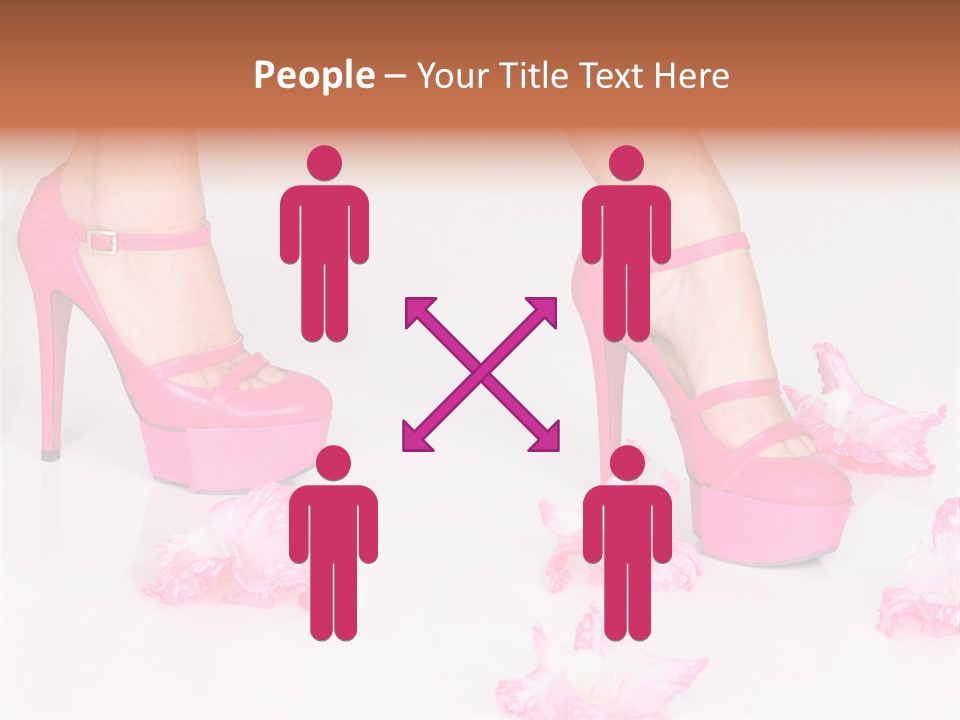 Young Isolated On White Girl PowerPoint Template