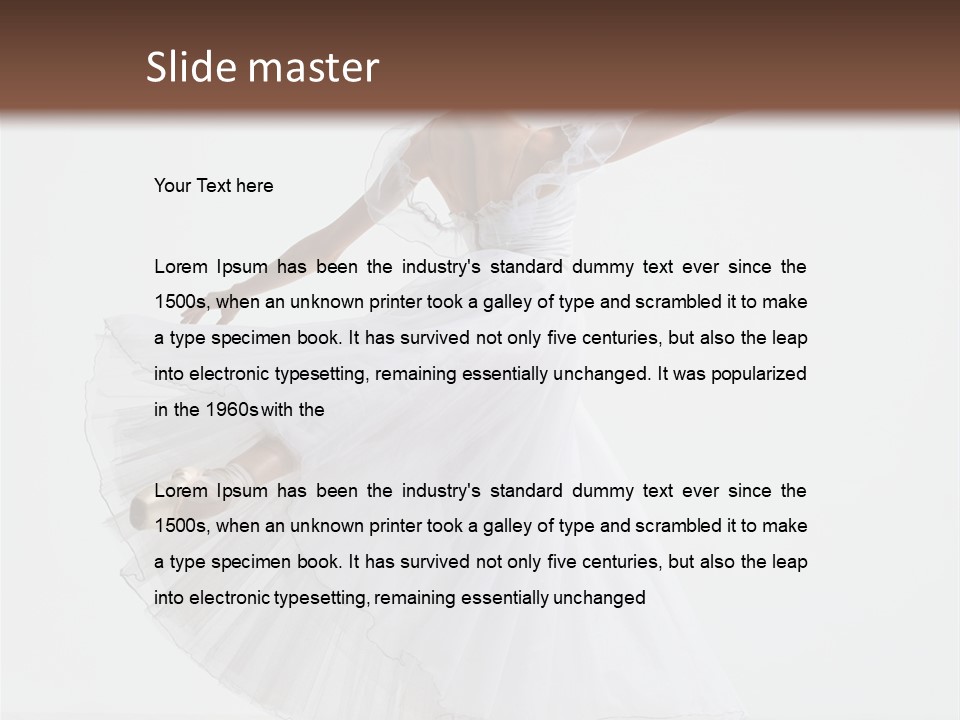 Vertical Color Performer PowerPoint Template