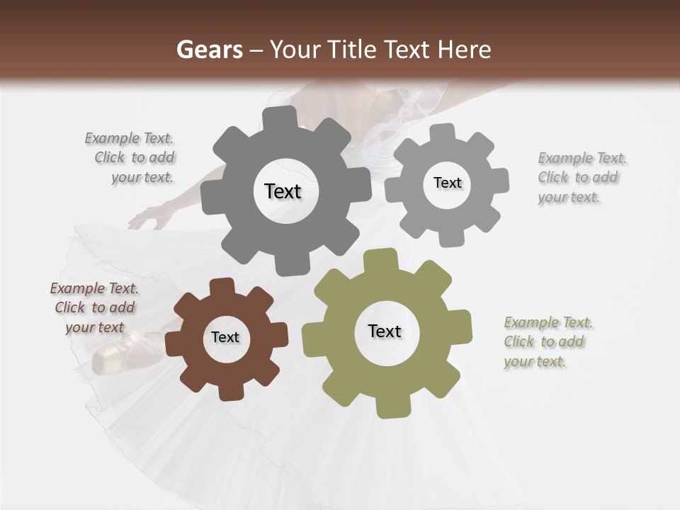 Vertical Color Performer PowerPoint Template