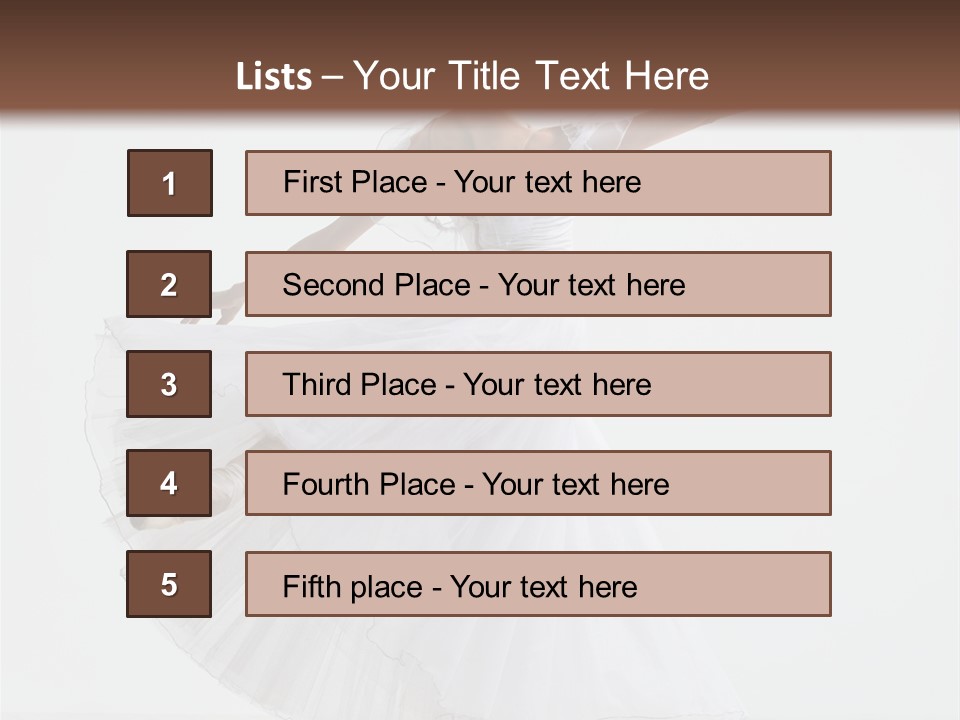 Vertical Color Performer PowerPoint Template