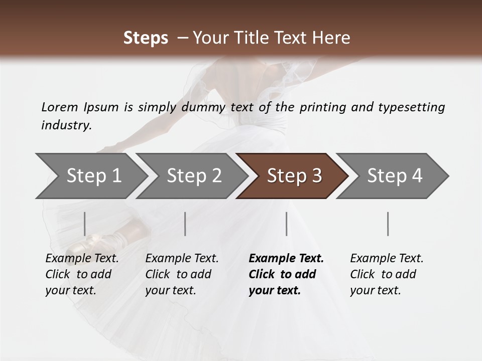 Vertical Color Performer PowerPoint Template