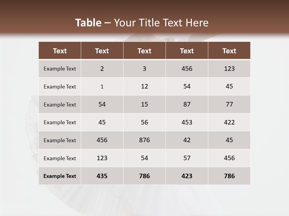Vertical Color Performer PowerPoint Template