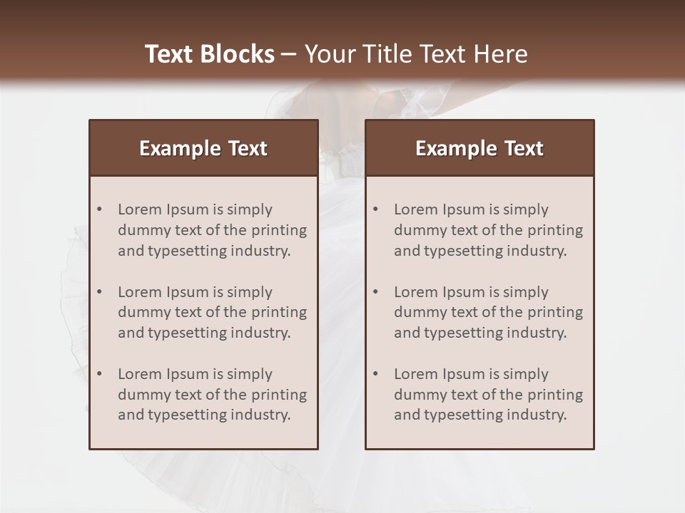 Vertical Color Performer PowerPoint Template