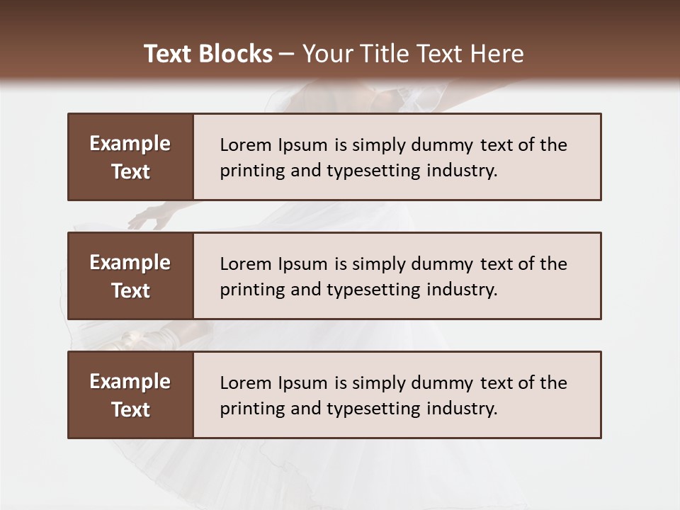 Vertical Color Performer PowerPoint Template
