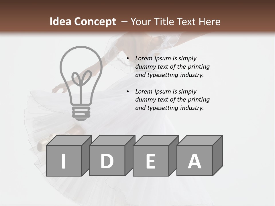 Vertical Color Performer PowerPoint Template